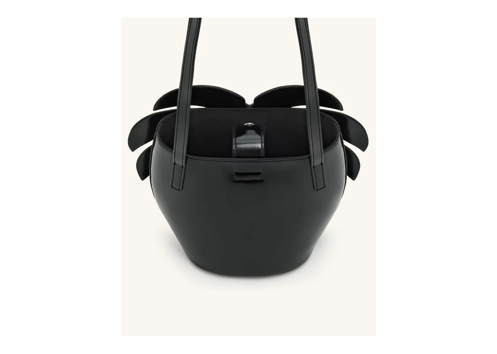 JW PEI Cecelia Leaf Shape Shoulder Bag Black - görsel 4