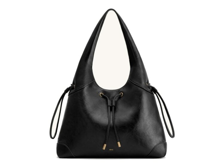 JW PEI Celandra Drawstring Hobo Bag Black