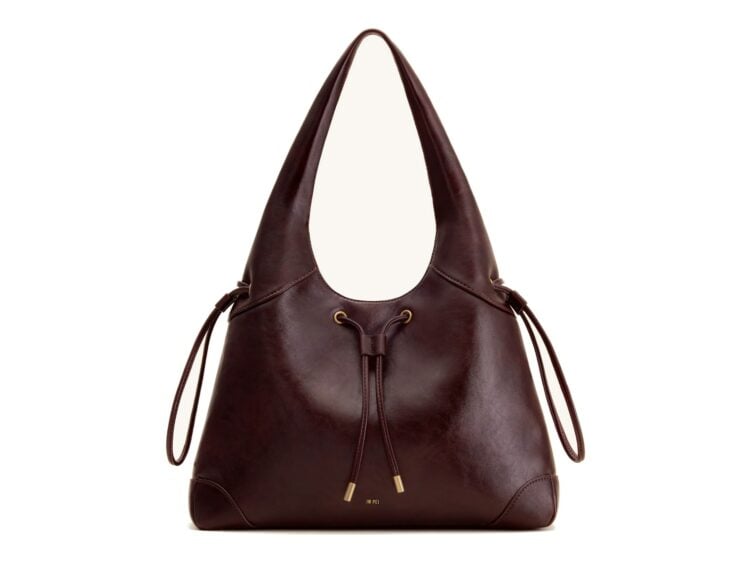 JW PEI Celandra Drawstring Hobo Bag Deep Burgundy