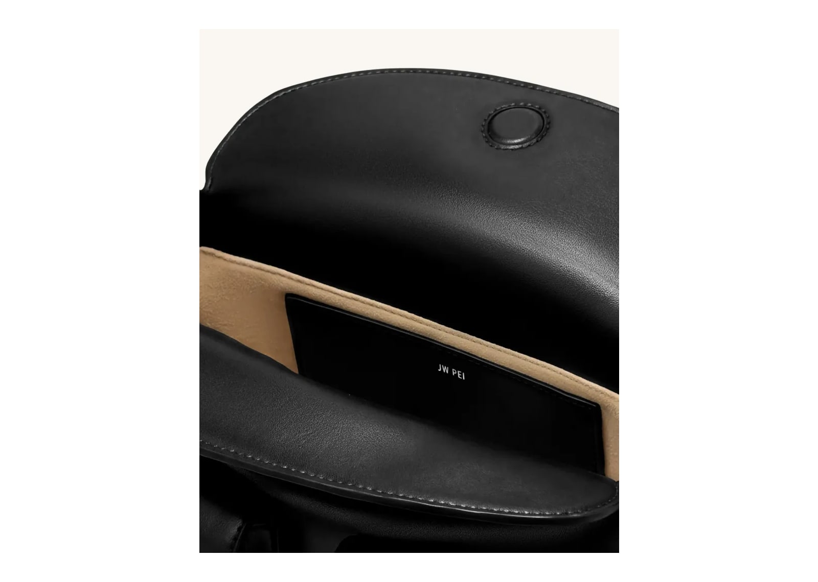 JW PEI Corinne Multi-Pocket Shoulder Bag Black - görsel 4