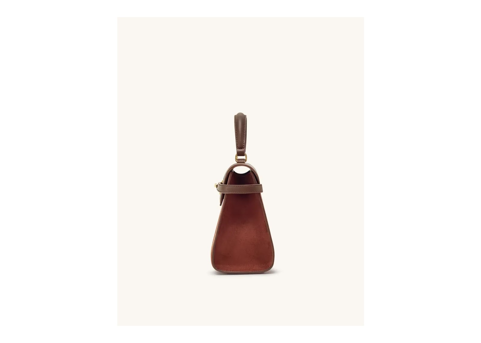 JW PEI Elise Large Faux Suede Top Handle Bag Mocha Brown - görsel 4
