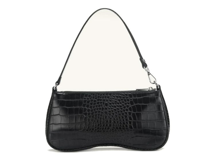 JW PEI Eva Shoulder Handbag Black Croc