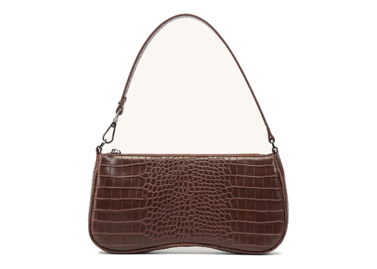 JW PEI Eva Shoulder Handbag Brown Croc