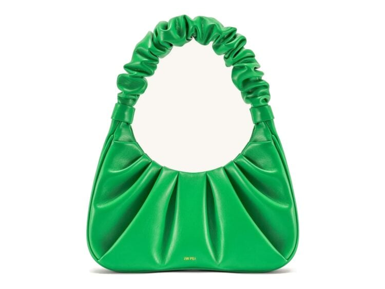 JW PEI Gabbi Ruched Hobo Handbag Grass Green
