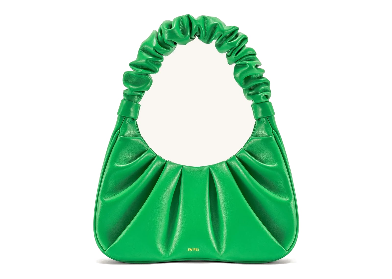 JW PEI Gabbi Ruched Hobo Handbag Grass Green
