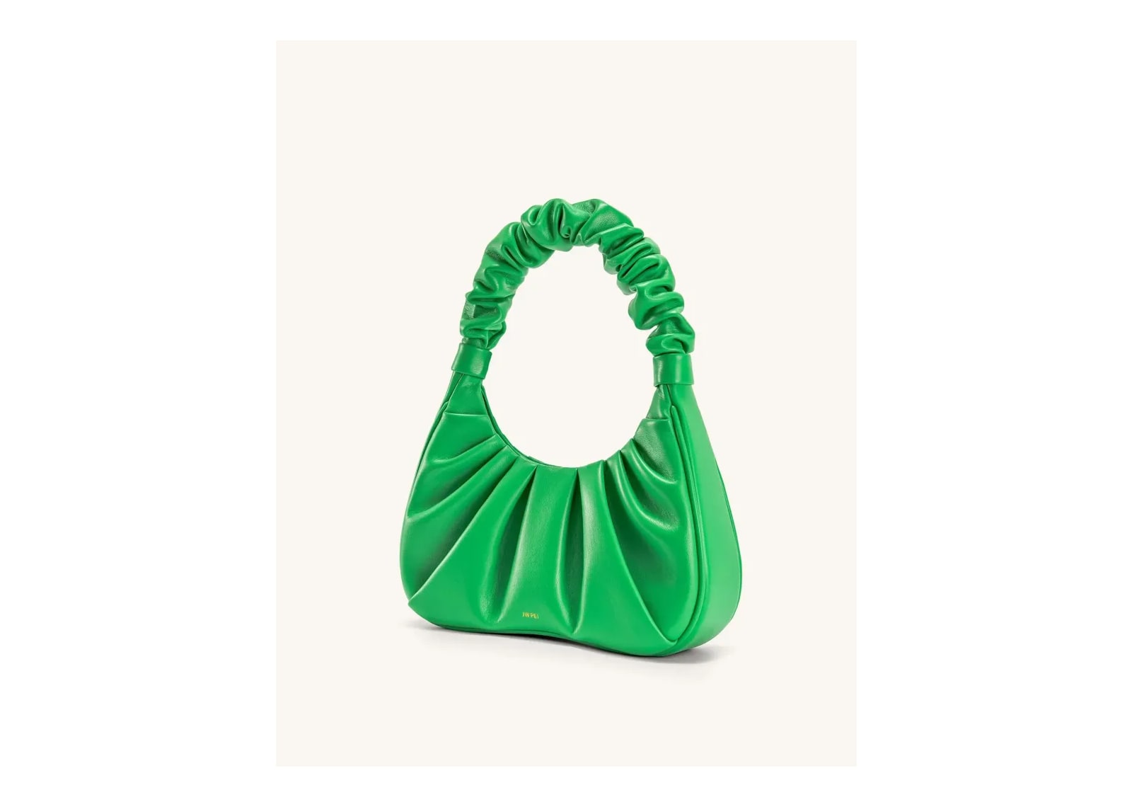 JW PEI Gabbi Ruched Hobo Handbag Grass Green - görsel 2