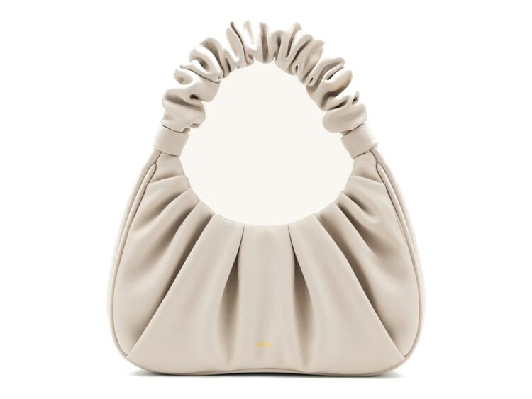 JW PEI Gabbi Ruched Hobo Handbag Ivory