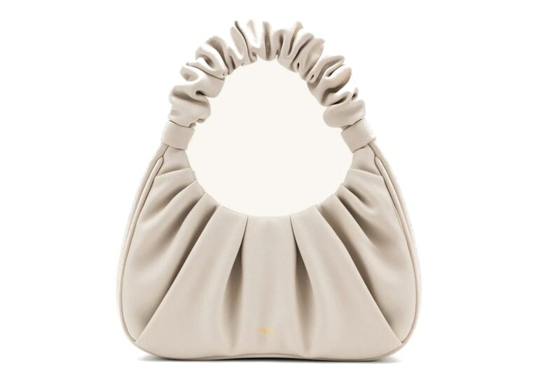 JW PEI Gabbi Ruched Hobo Handbag Ivory
