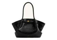 JW PEI Hana Large Tote Bag Black Croc