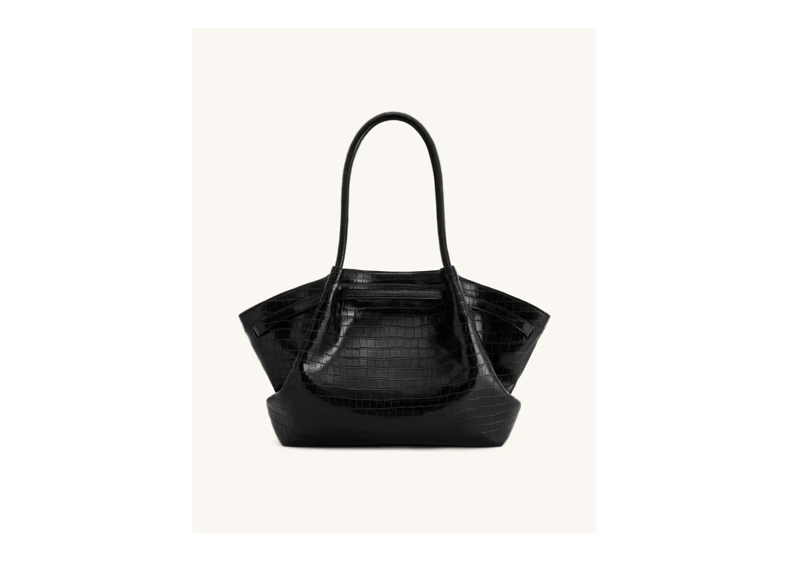 JW PEI Hana Large Tote Bag Black Croc - görsel 3