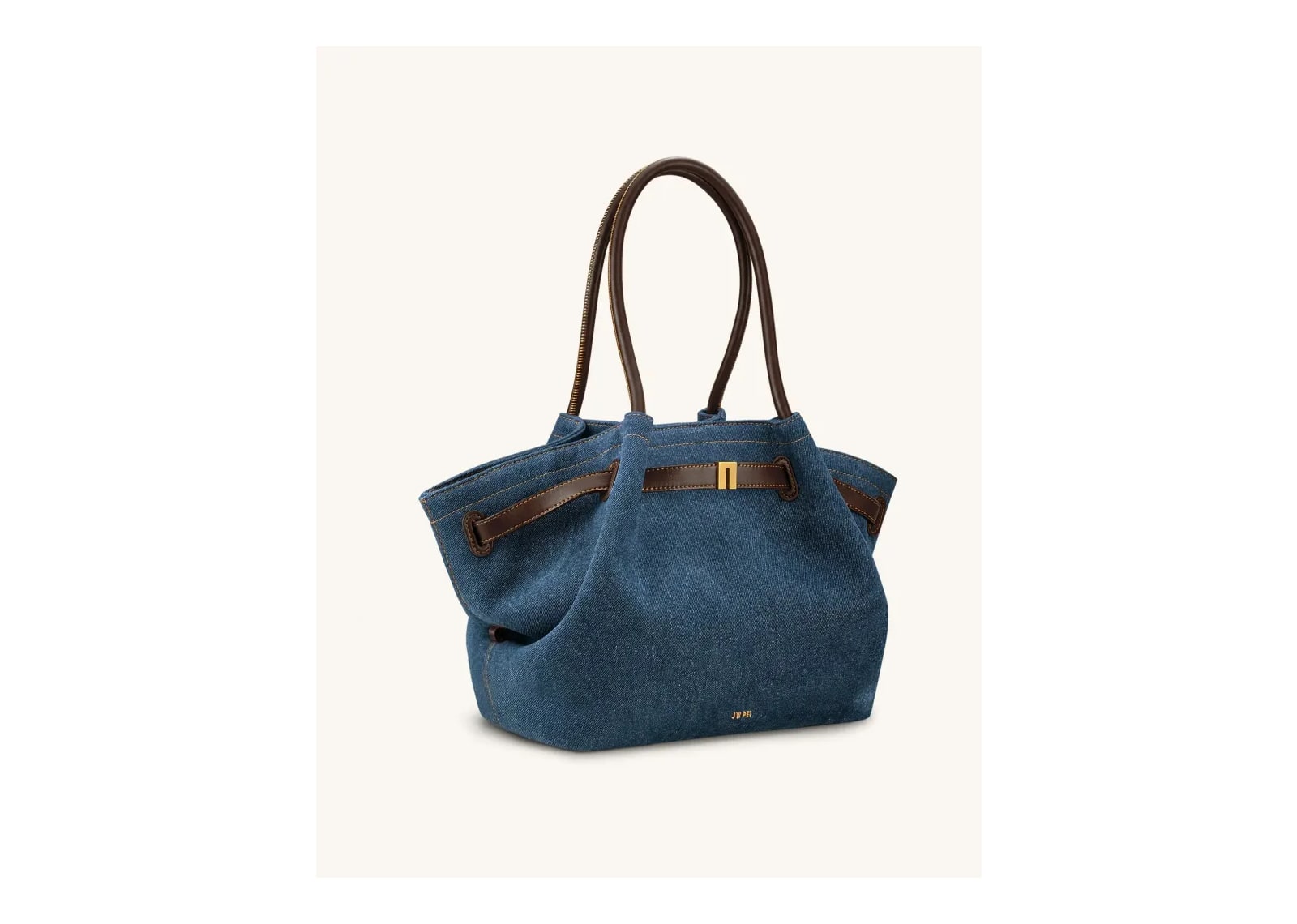 JW PEI Hana Large Tote Bag Dark Blue Denim - görsel 2