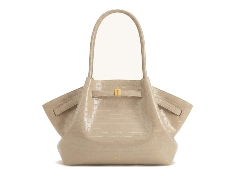 JW PEI Hana Large Tote Bag Elephant Grey Croc