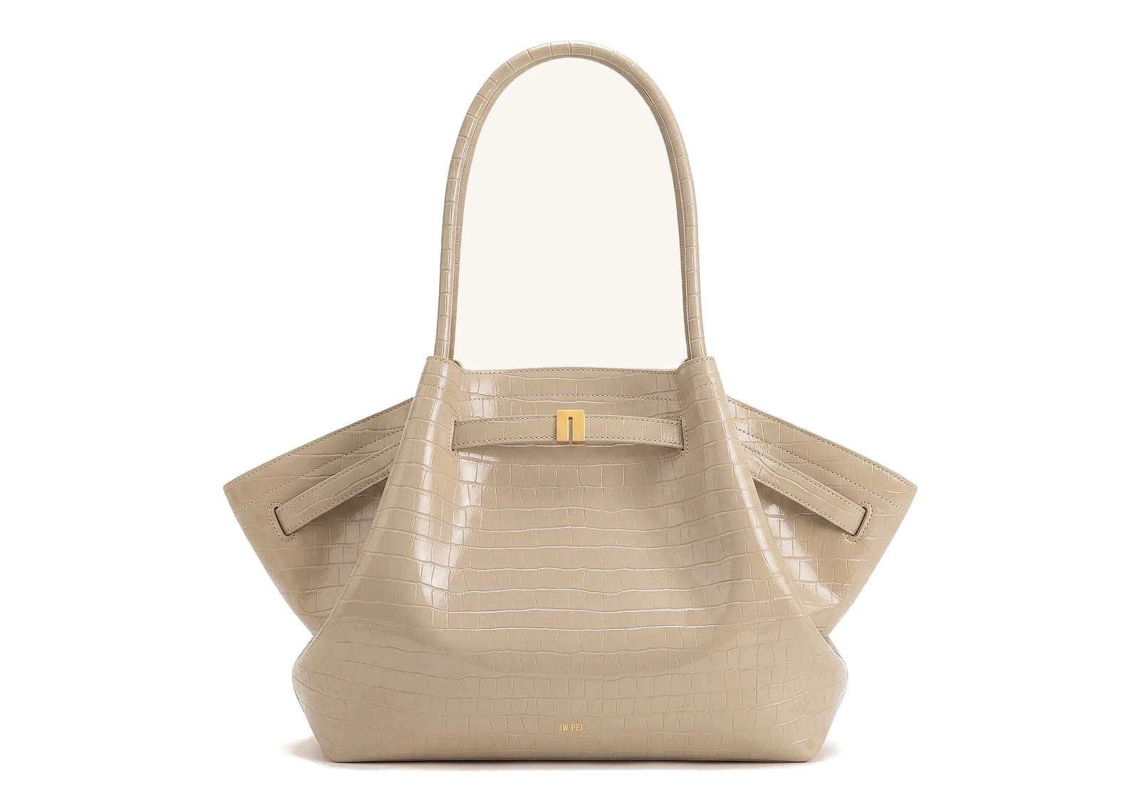 JW PEI Hana Large Tote Bag Elephant Grey Croc