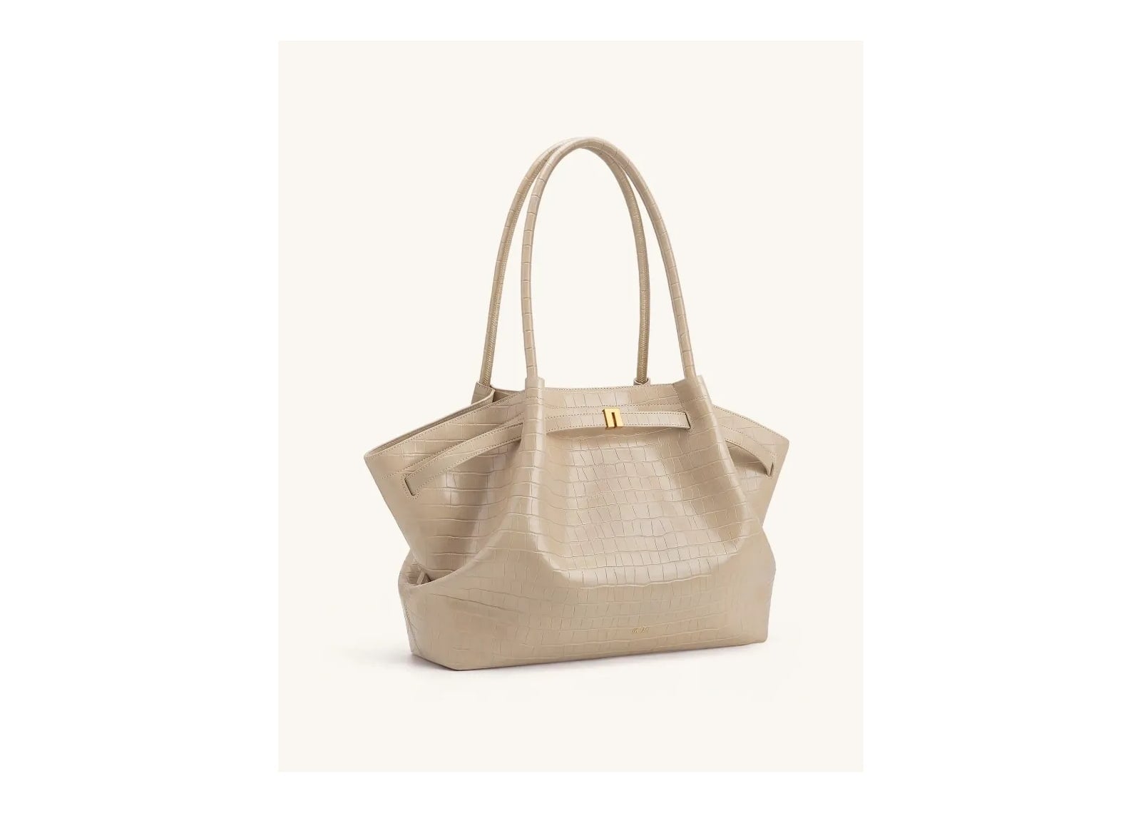 JW PEI Hana Large Tote Bag Elephant Grey Croc - görsel 2