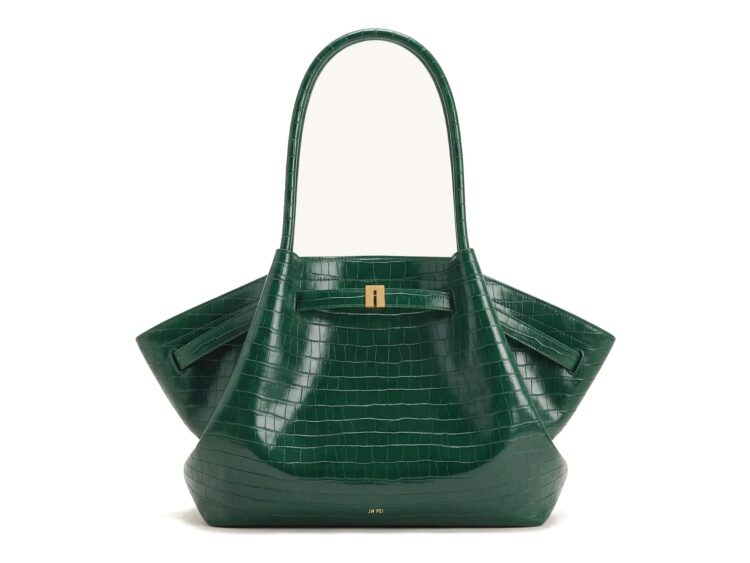 JW PEI Hana Large Tote Bag Green Croc