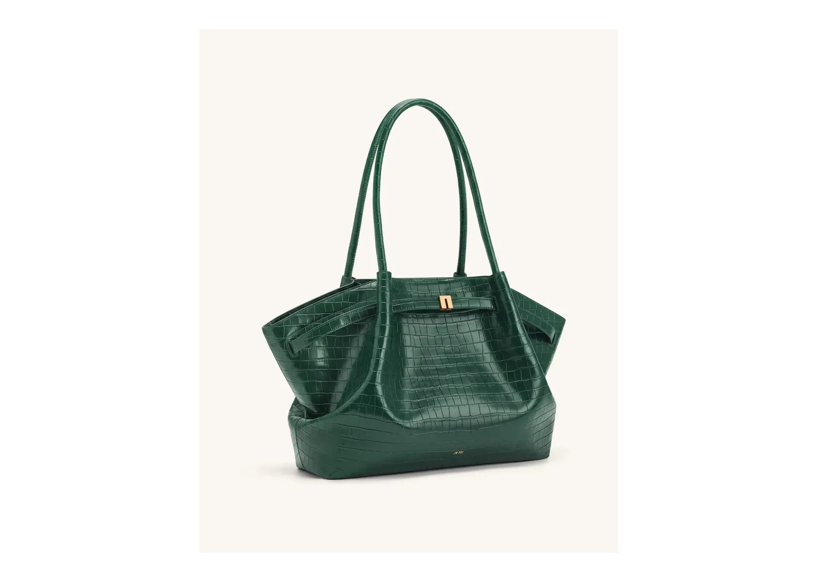 JW PEI Hana Large Tote Bag Green Croc - görsel 2