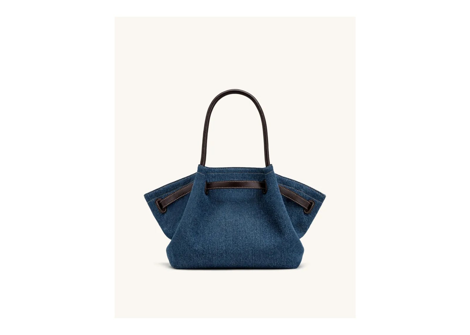 JW PEI Hana Medium Denim Tote Bag Blue Denim - görsel 4