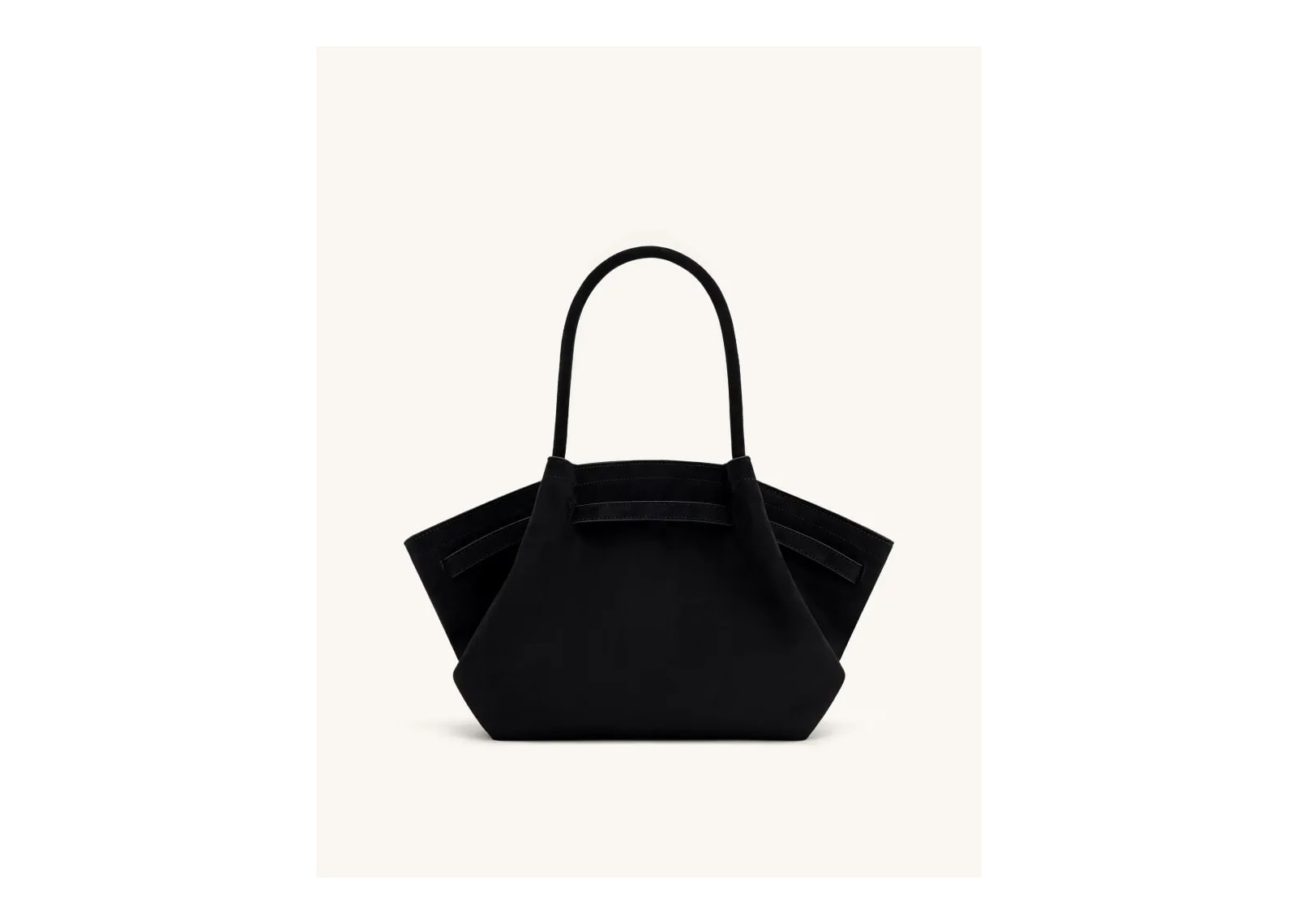 JW PEI Hana Medium Faux Suede Tote Bag Black - görsel 4