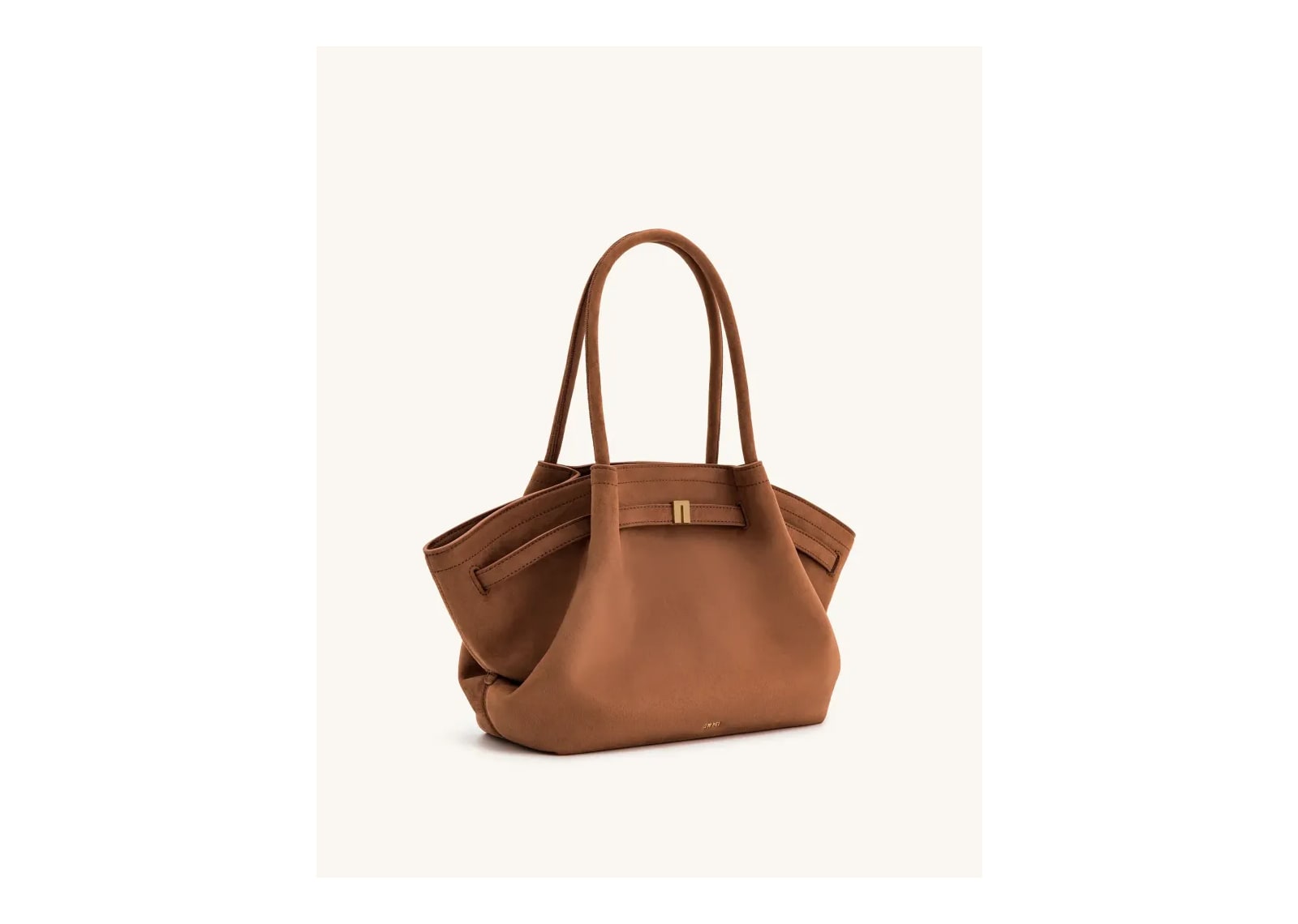 JW PEI Hana Medium Faux Suede Tote Bag Brown - görsel 4