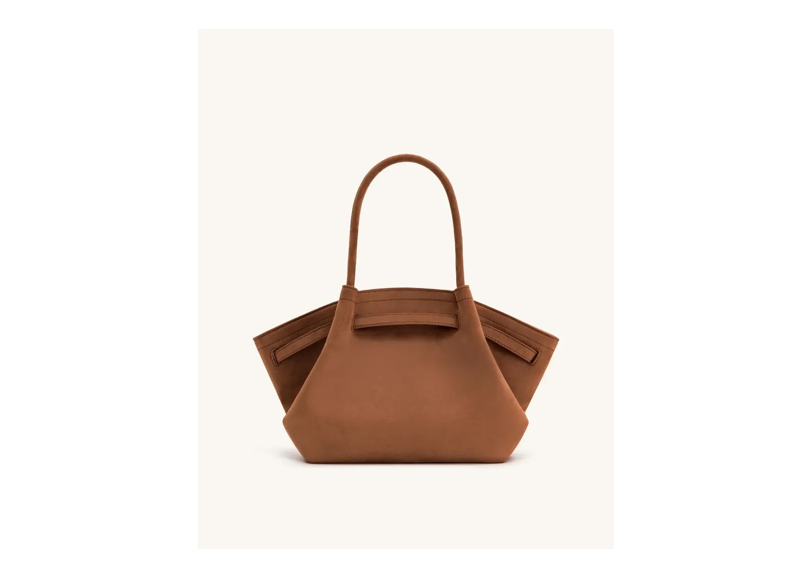 JW PEI Hana Medium Faux Suede Tote Bag Brown - görsel 5