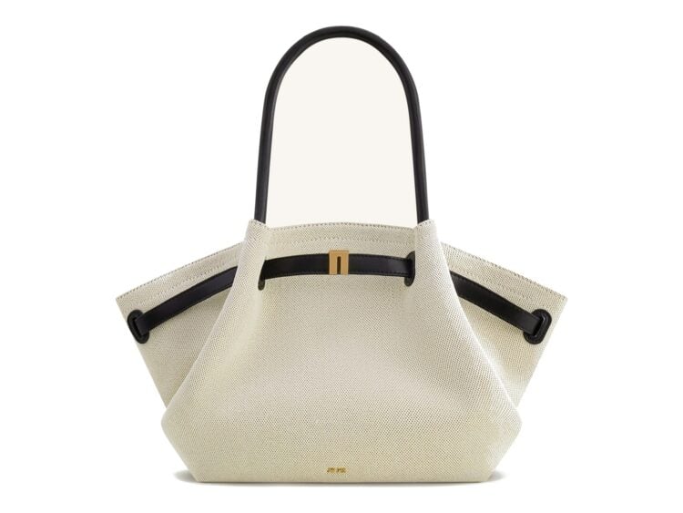 JW PEI Hana Medium Tote Bag Black Canvas