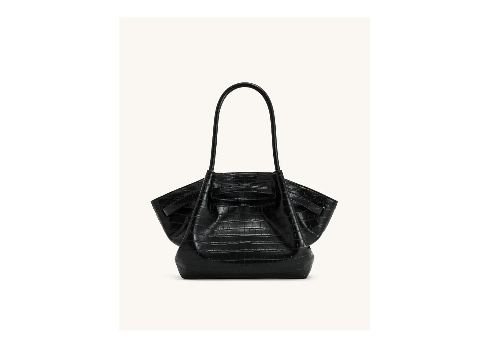 JW PEI Hana Medium Tote Bag Black Croc - görsel 4