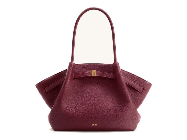 JW PEI Hana Medium Tote Bag Burgundy