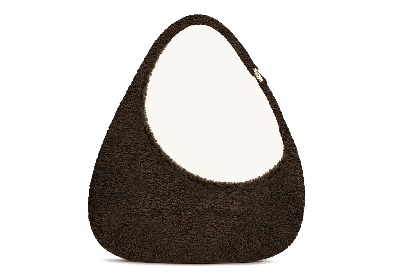 JW PEI Harlee Faux Fur Shoulder Bag Dark Brown