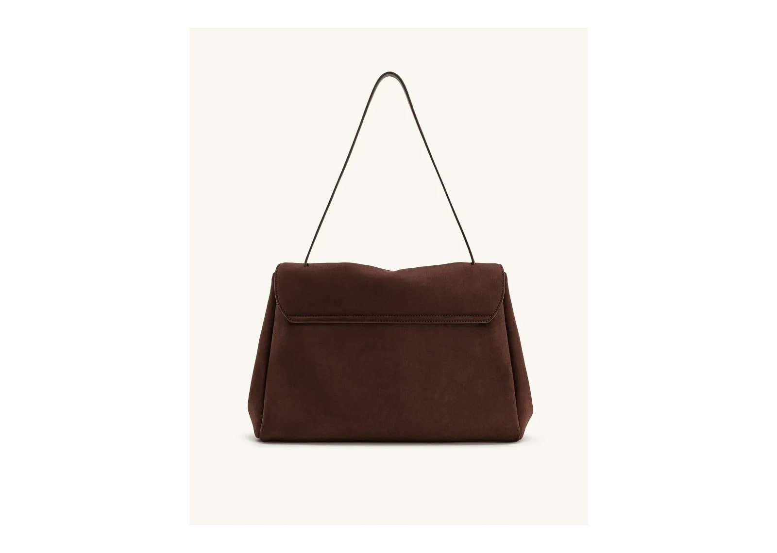 JW PEI Hilary Faux Suede Shoulder Bag Dark Brown - görsel 3
