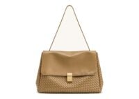 JW PEI Hilary Woven Shoulder Bag Camel