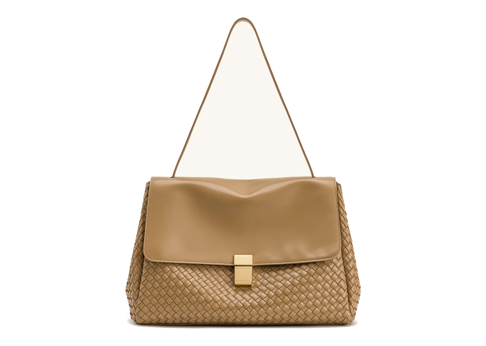 JW PEI Hilary Woven Shoulder Bag Camel