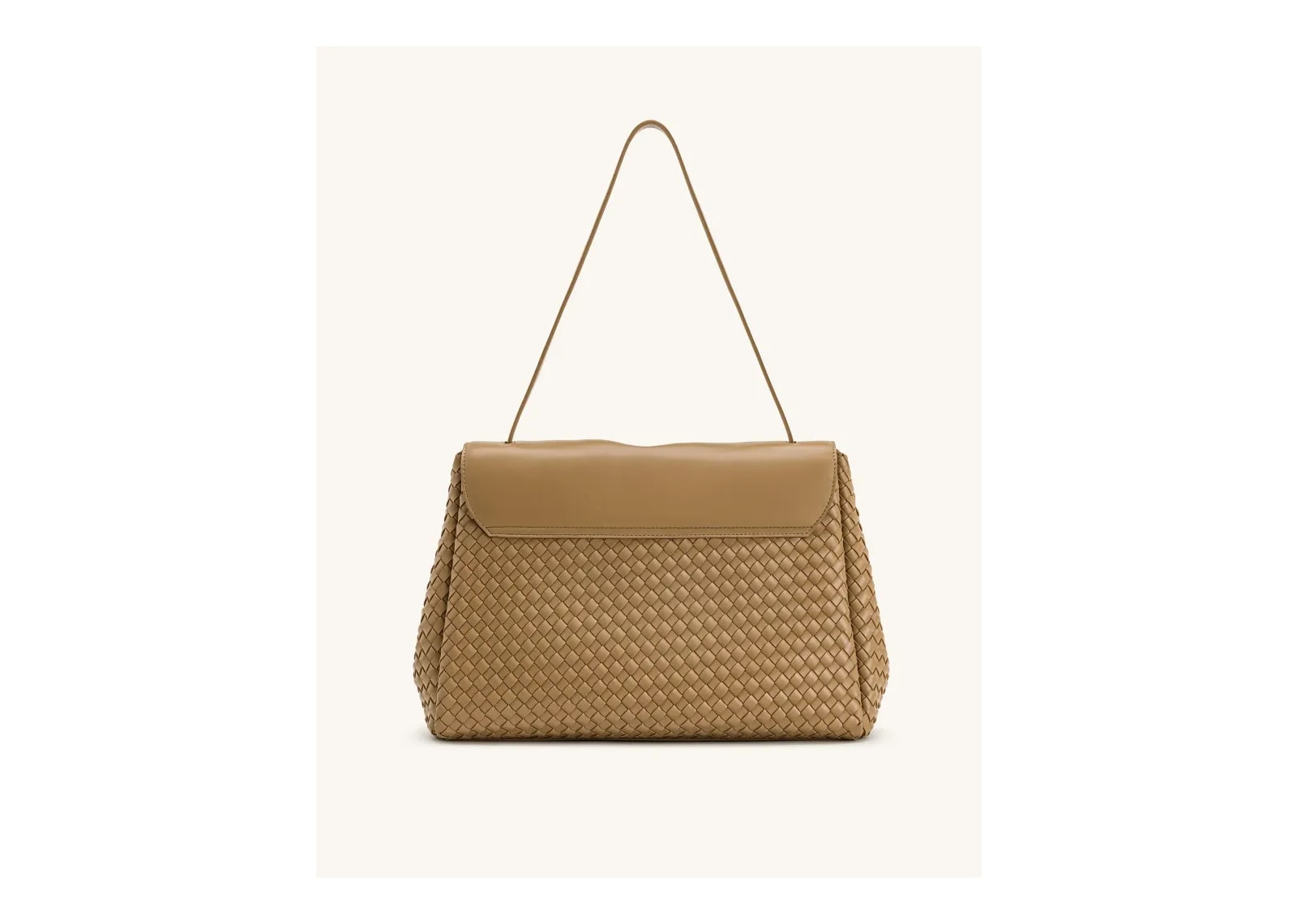 JW PEI Hilary Woven Shoulder Bag Camel - görsel 3