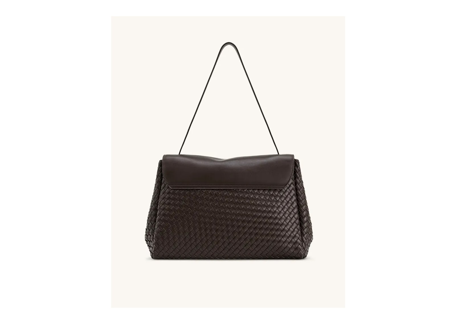 JW PEI Hilary Woven Shoulder Bag Dark Brown - görsel 3