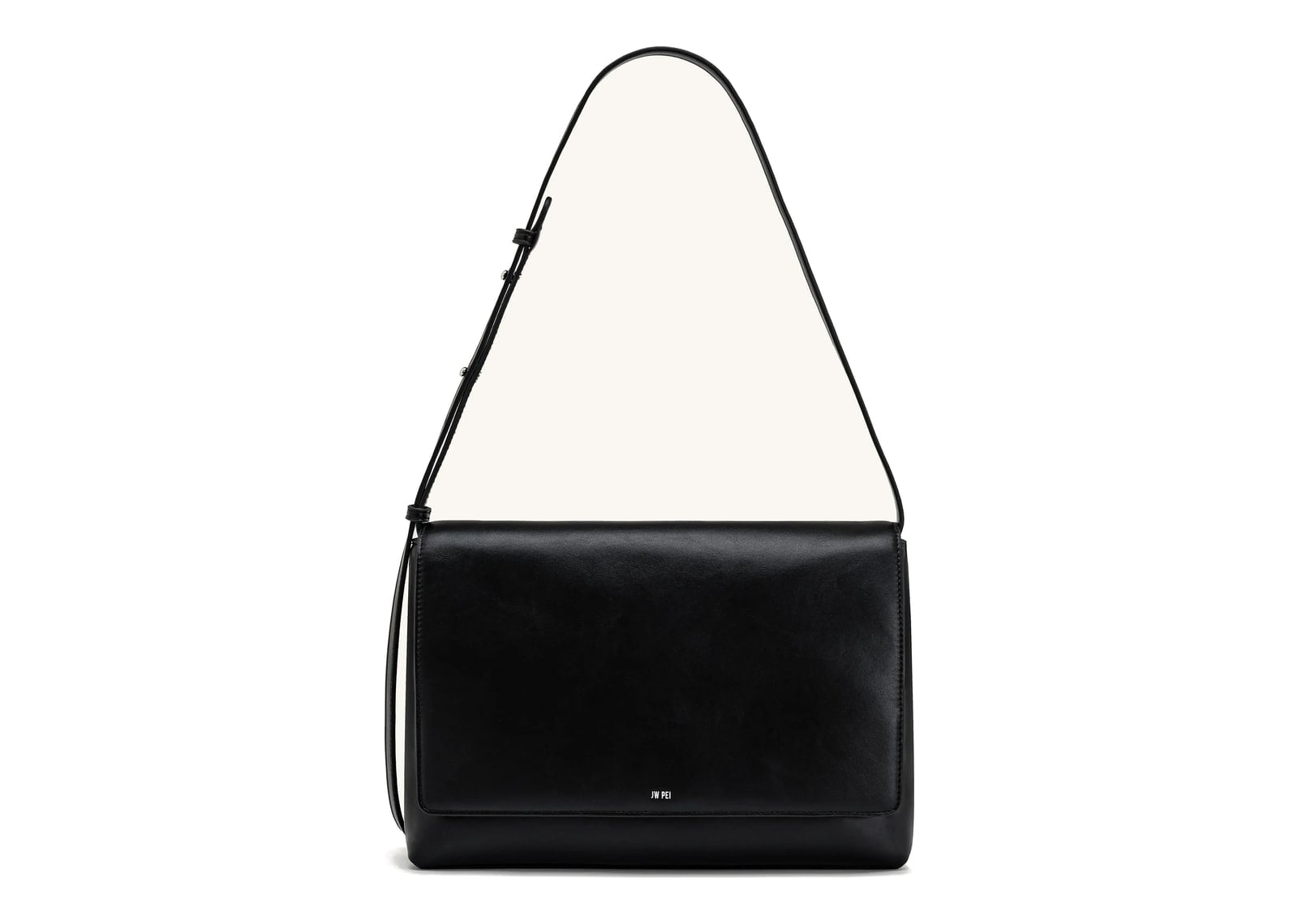 JW PEI Isolde Flap Shoulder Bag Black