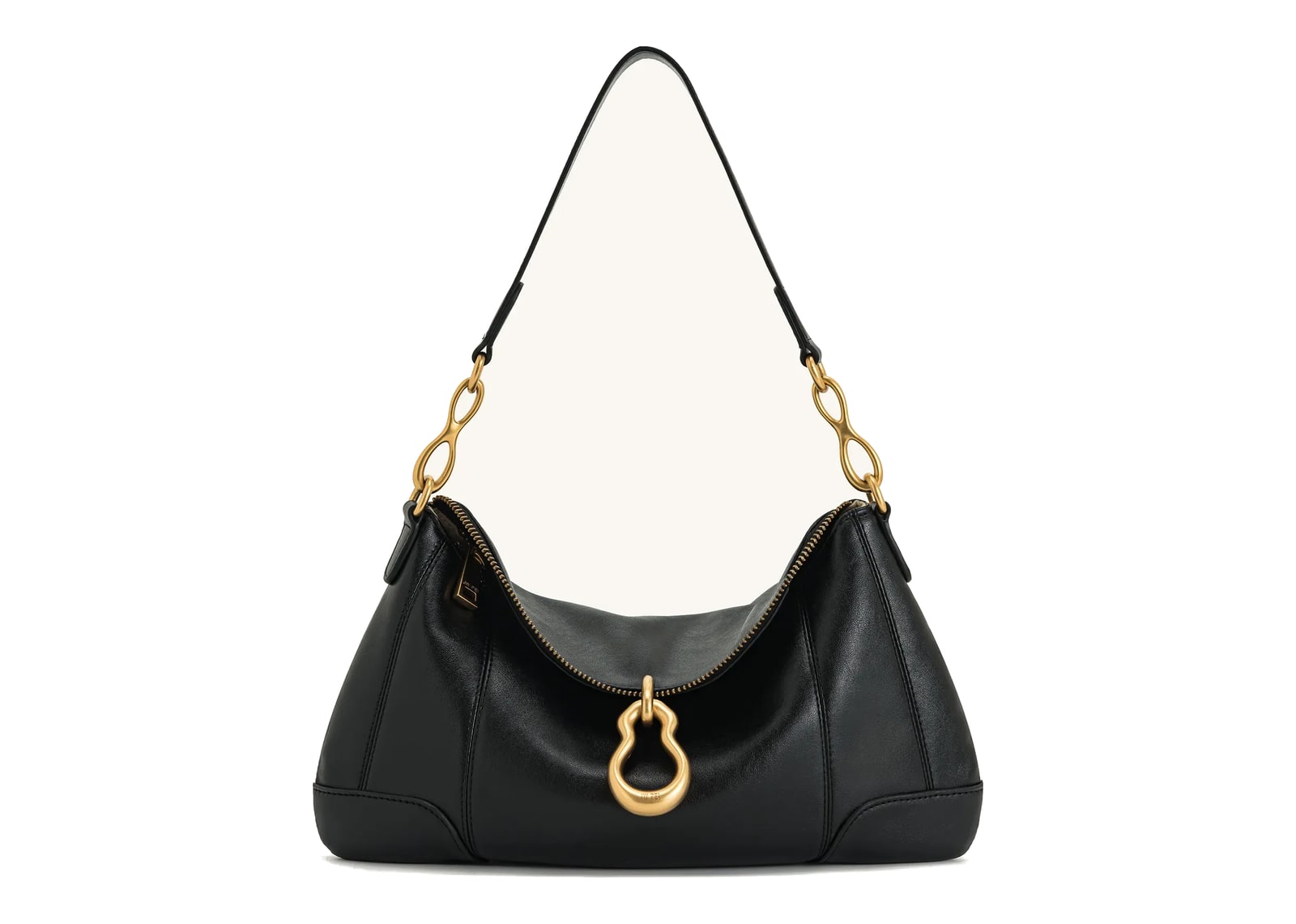 JW PEI Jayla Metal Pendant Embellished Shoulder Bag Black