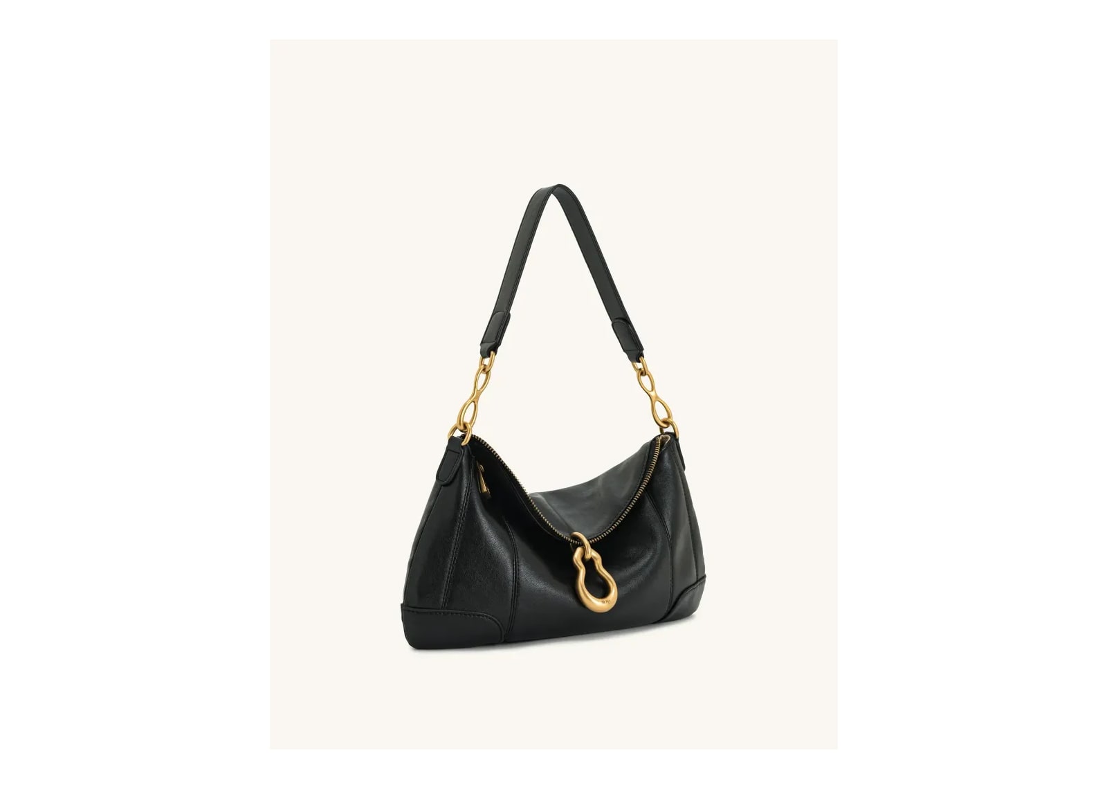 JW PEI Jayla Metal Pendant Embellished Shoulder Bag Black - görsel 2