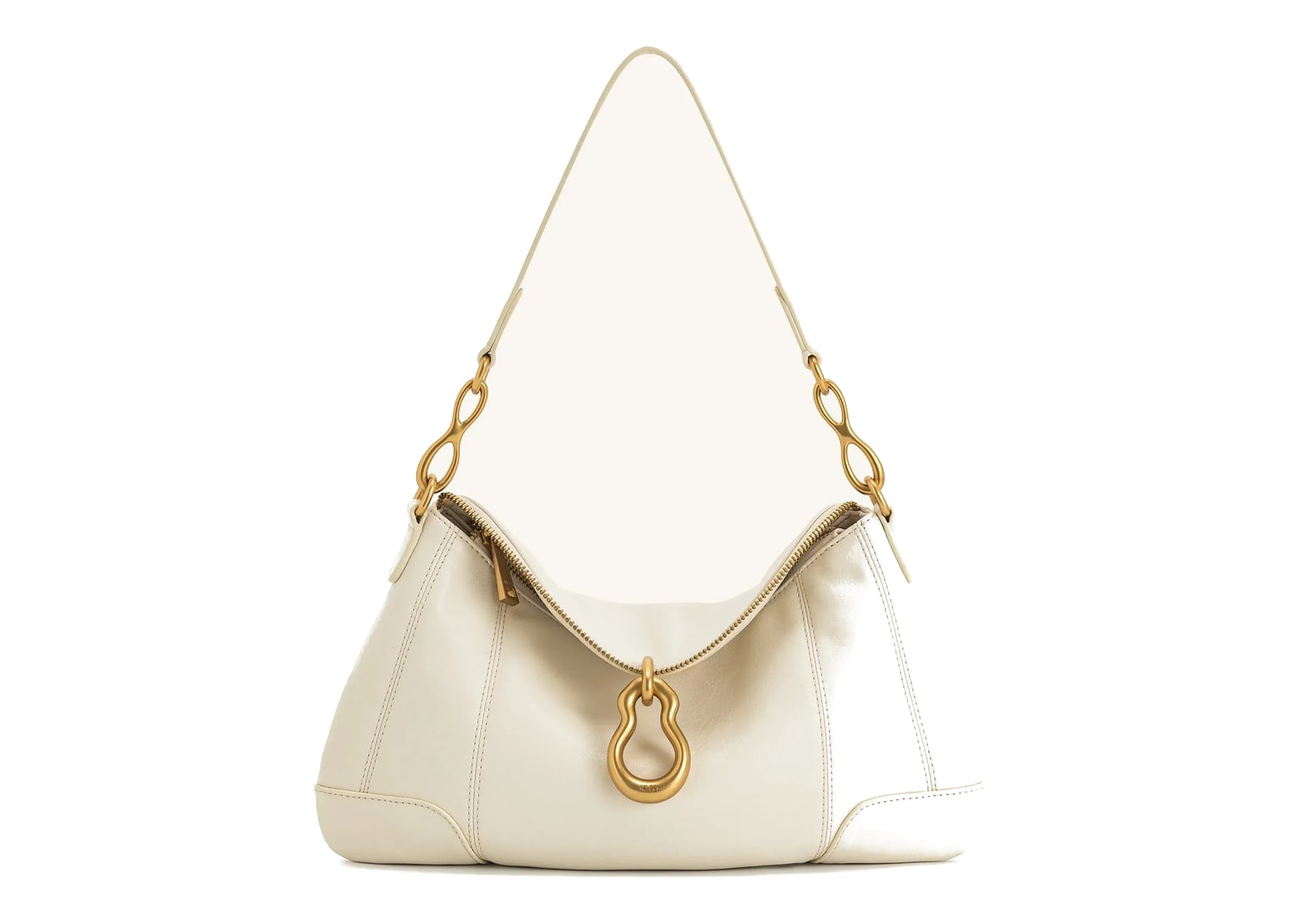 JW PEI Jayla Metal Pendant Embellished Shoulder Bag White