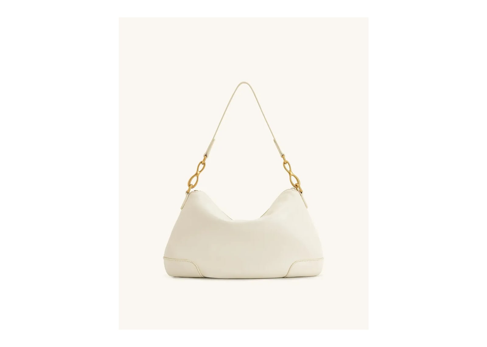 JW PEI Jayla Metal Pendant Embellished Shoulder Bag White - görsel 3