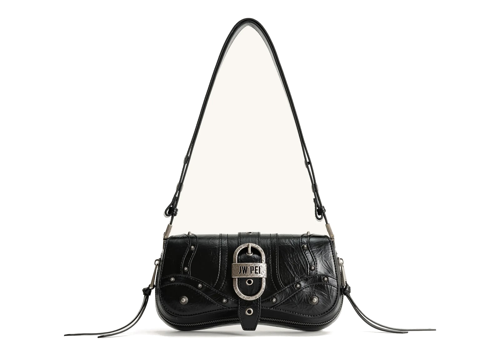 JW PEI Joy Crushed Shoulder Bag Black