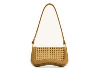JW PEI Joy Faux Bamboo Woven Shoulder Bag Brown