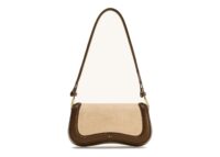 JW PEI Joy Faux Suede Shoulder Bag Khaki Brown