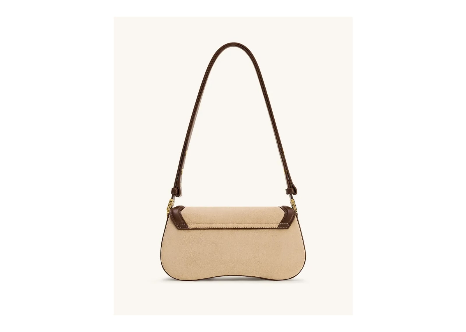 JW PEI Joy Faux Suede Shoulder Bag Khaki Brown - görsel 3