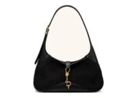 JW PEI Juliette Faux Suede Key Charm East-West Shoulder Bag Black