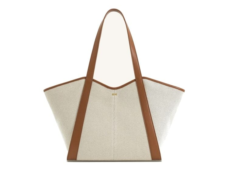JW PEI Kiana Large Capacity Tote Bag Brown Canvas