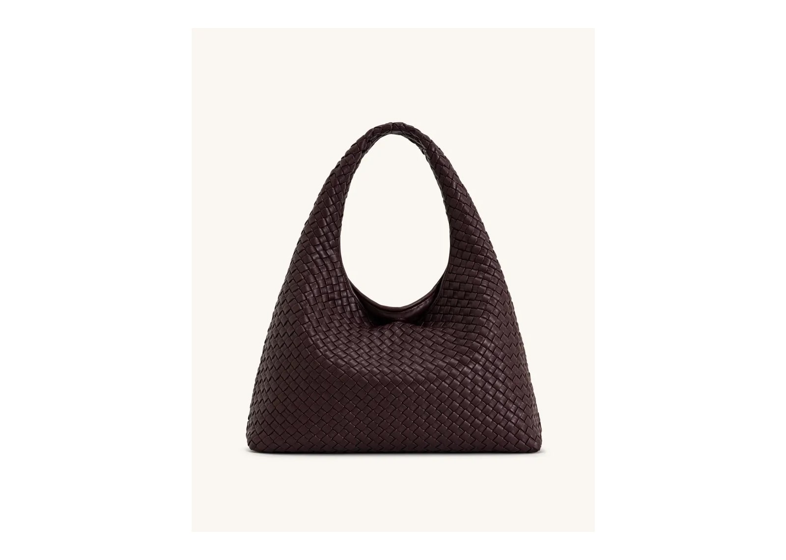 JW PEI Laura Woven Shoulder Bag Deep Burgundy - görsel 3