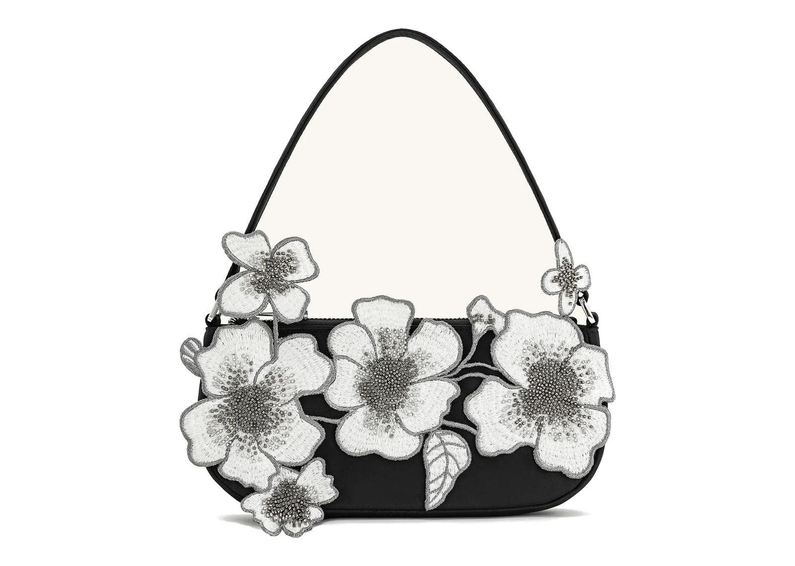 JW PEI Leona Bead Embellished Shoulder Bag Black