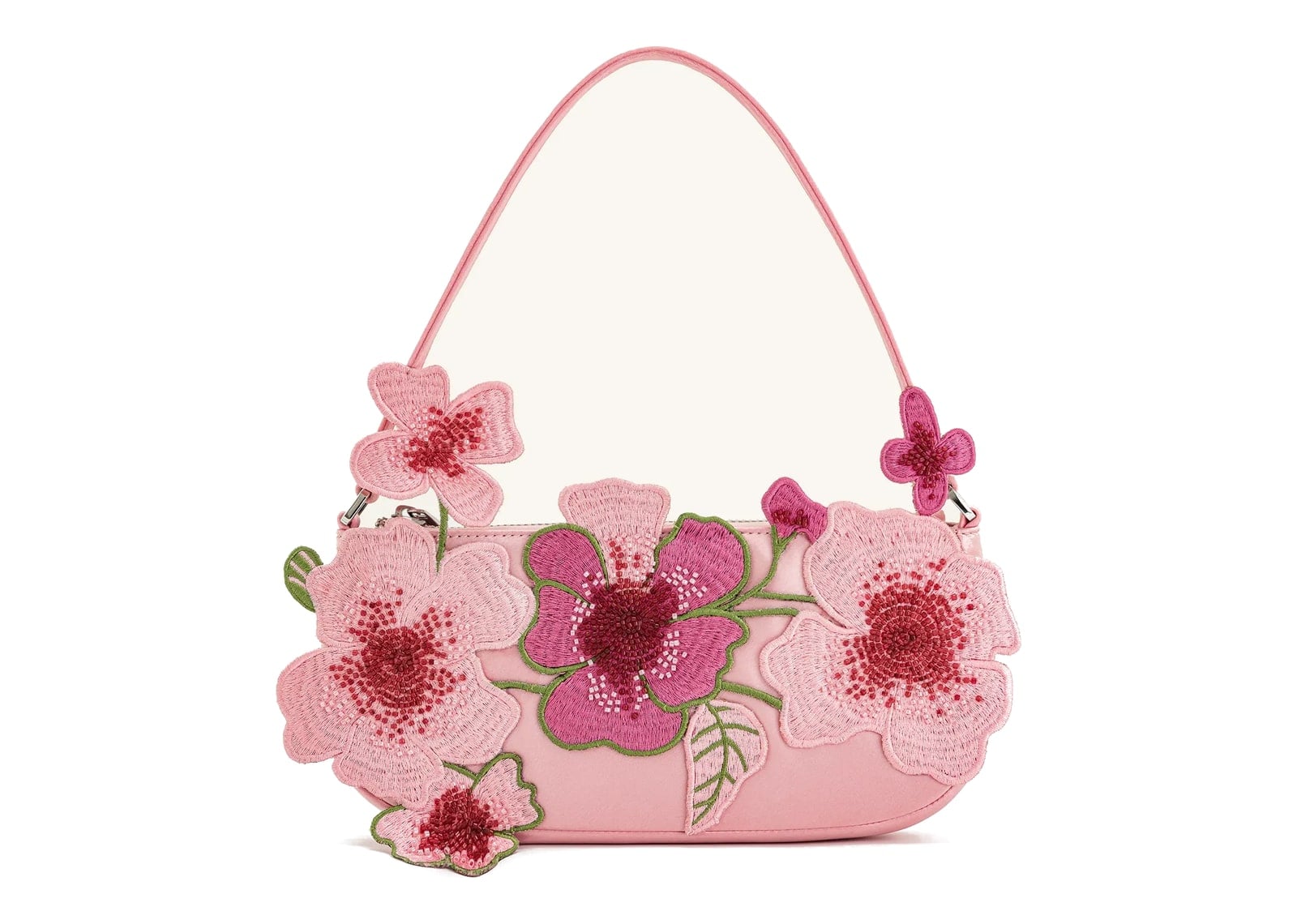 JW PEI Leona Bead Embellished Shoulder Bag Pink