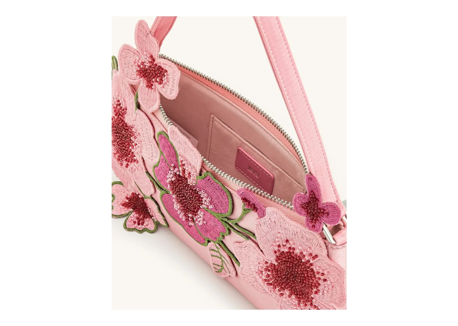 JW PEI Leona Bead Embellished Shoulder Bag Pink - görsel 4