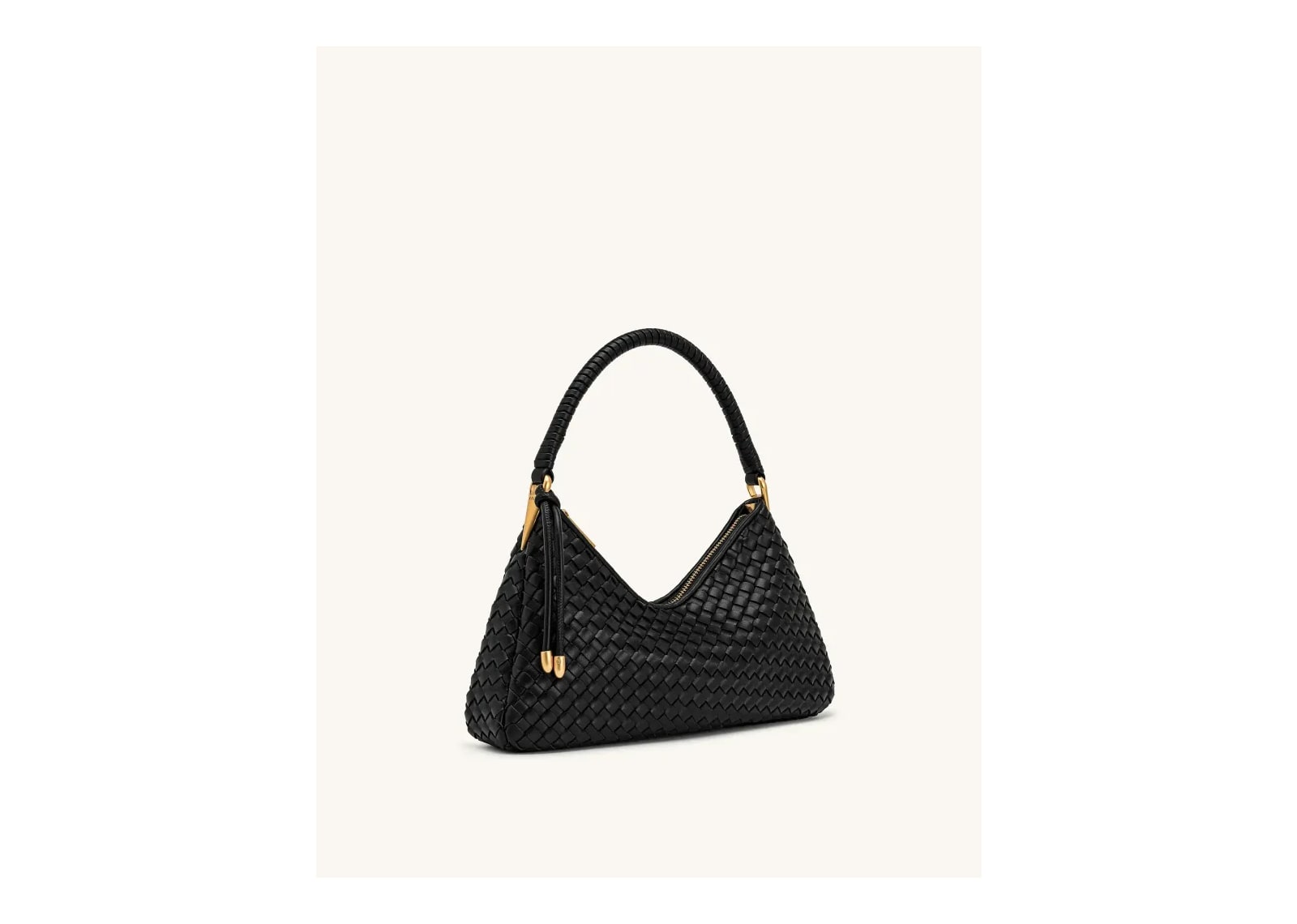 JW PEI Lorena Woven Shoulder Bag Black - görsel 2