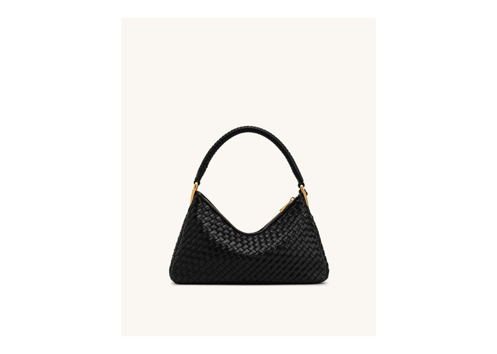 JW PEI Lorena Woven Shoulder Bag Black - görsel 3
